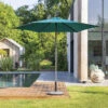 Parasol Droit Rond 2,7m Soya Bleu Canard Hespéride 2 Parasol Droit Rond 2,7m Soya Bleu Canard Hespéride -Promos Jardin Meubles Boutique parasol droit rond 27m soya bleu canard hesperide