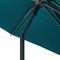 Parasol Droit Rond 2,7m Soya Bleu Canard Hespéride -Promos Jardin Meubles Boutique parasol droit rond 27m soya bleu canard hesperide 5
