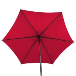 Parasol Droit Rond 2,7m Soya Grenade Hespéride -Promos Jardin Meubles Boutique parasol droit rond 27m soya grenade hesperide 4