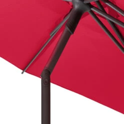 Parasol Droit Rond 2,7m Soya Grenade Hespéride -Promos Jardin Meubles Boutique parasol droit rond 27m soya grenade hesperide 5