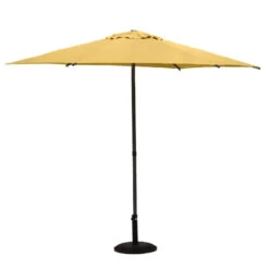Parasol Droit Rond 2,7m Soya Jaune Moutarde Hespéride 10 Parasol Droit Rond 2,7m Soya Jaune Moutarde Hespéride -Promos Jardin Meubles Boutique parasol droit rond 27m soya jaune moutarde hesperide 1