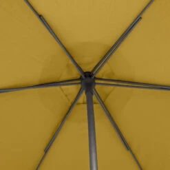 Parasol Droit Rond 2,7m Soya Jaune Moutarde Hespéride 12 Parasol Droit Rond 2,7m Soya Jaune Moutarde Hespéride -Promos Jardin Meubles Boutique parasol droit rond 27m soya jaune moutarde hesperide 3