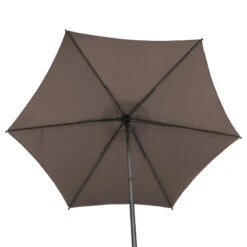 Parasol Droit Rond 2,7m Soya Taupe Hespéride 13 Parasol Droit Rond 2,7m Soya Taupe Hespéride -Promos Jardin Meubles Boutique parasol droit rond 27m soya taupe hesperide 4