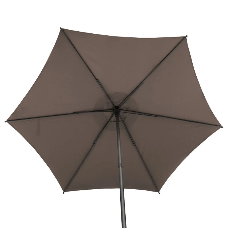 Parasol Droit Rond 2,7m Soya Taupe Hespéride 7 Parasol Droit Rond 2,7m Soya Taupe Hespéride – Image 5