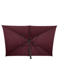 Parasol Mat Central 2x3 M Loompa Bordeaux Hespéride -Promos Jardin Meubles Boutique parasol mat central 2x3 m loompa bordeaux hesperide 4