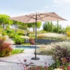 Parasol Mat Central 2x3 M Loompa Taupe Hespéride -Promos Jardin Meubles Boutique parasol mat central 2x3 m loompa taupe hesperide