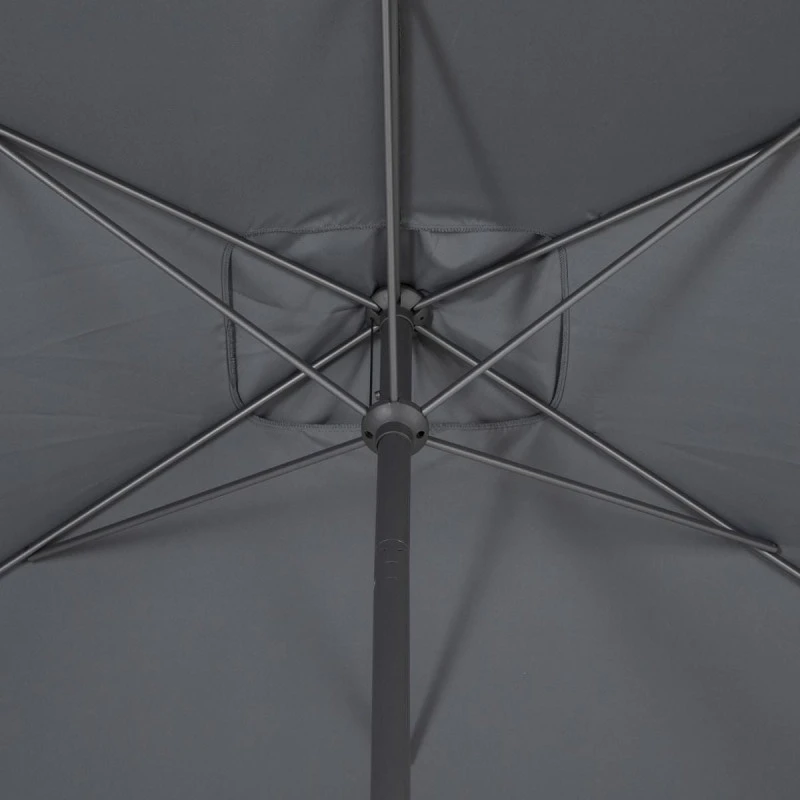 Parasol Mat Central 2x3 M Loompa Ardoise Hespéride 8 Parasol Mat Central 2x3 M Loompa Ardoise Hespéride – Image 6