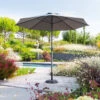 Parasol Mat Central Rond 3m Loompa Ardoise Hespéride 2 Parasol Mat Central Rond 3m Loompa Ardoise Hespéride -Promos Jardin Meubles Boutique parasol mat central rond 3 loompa ardoise hesperide