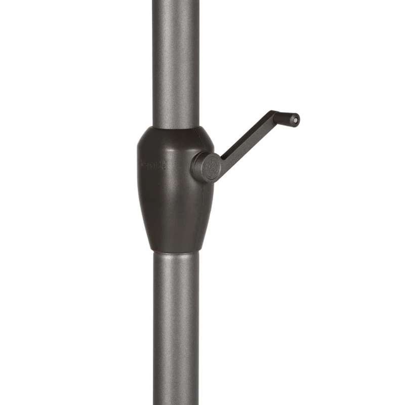 Parasol Mat Central Rond 3m Loompa Taupe Hespéride 7 Parasol Mat Central Rond 3m Loompa Taupe Hespéride – Image 6