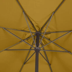 Parasol Mat Central Rond 3m Loompa Moutarde Hespéride -Promos Jardin Meubles Boutique parasol mat central rond 3m loompa moutarde hesperide 4