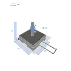 Pied De Parasol Valise à Roulettes Lostano 40kg Hespéride 13 Pied De Parasol Valise à Roulettes Lostano 40kg Hespéride -Promos Jardin Meubles Boutique pied de parasol valise roulettes lostano 40kg hesperide 5