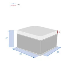 Pouf Extérieur Savinia Coloris Tahini Hespéride -Promos Jardin Meubles Boutique pouf exterieur savinia coloris tahini hesperide 3