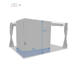 Rideaux Ardoises Pour Tonnelle Rectangulaire Palmeira Hespéride -Promos Jardin Meubles Boutique rideaux ardoises pour tonnelle rectangulaire palmeira hesperide 3