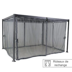 Promos Jardin Meubles Boutique 11 Rideaux Moustiquaires Pour Tonnelle Belize 3,8x3m Hespéride
