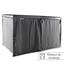 Promos Jardin Meubles Boutique 5 Rideaux Opaques Pour Tonnelle 4x3 M Avila Hespéride