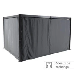 Rideaux Opaques Pour Tonnelle Belize 3,8x3m Hespéride