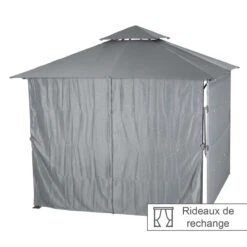 Rideaux Remplacement Tonnelle Ardoise Amalya Hespéride