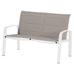 Salon De Jardin 4 Places Elyn Noisette / Blanc Hespéride -Promos Jardin Meubles Boutique salon de jardin 4 places elyn noisette blanc hesperide 1 2