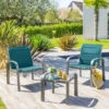 Salon De Jardin Duo Elyn Bleu Canard/graphite Hespéride -Promos Jardin Meubles Boutique salon de jardin duo elyn bleu canardgraphite hesperide