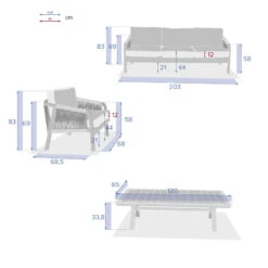 Salon De Jardin En Bois 5p Papouasie Hespéride -Promos Jardin Meubles Boutique salon de jardin en bois 5p papouasie hesperide 3