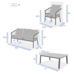 Salon De Jardin Oriengo 5 Places Anthracite/graphite Hespéride -Promos Jardin Meubles Boutique salon jardin oriengo 5 places anthracite graphite hesperide 9