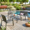 Salon De Jardin 4 Places Elyn Anthracite / Graphite Hespéride 1 Salon De Jardin 4 Places Elyn Anthracite / Graphite Hespéride -Promos Jardin Meubles Boutique salon jardin places elyn anthracite graphite hesperide