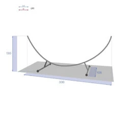 Support Hamac Demi-lune 3m30 Hespéride 9 Support Hamac Demi-lune 3m30 Hespéride -Promos Jardin Meubles Boutique support hamac l3m30 hesperide 3