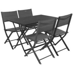 Table Alu Pliante Azua 4 Places Graphite Hespéride -Promos Jardin Meubles Boutique table aluminium azua 4 places graphite hesperide 3