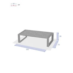 Table Basse Extérieure Allure Blanc Hespéride -Promos Jardin Meubles Boutique table basse exterieure allure blanc hesperide 2