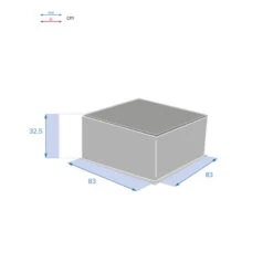 Table Basse Extérieure Carrée Savinia Coloris Tahini Hespéride -Promos Jardin Meubles Boutique table basse exterieure carree savinia coloris tahini hesperide 3