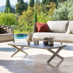 Table Basse Extérieure Embruns Praline Hespéride -Promos Jardin Meubles Boutique table basse exterieure embruns praline hesperide 1