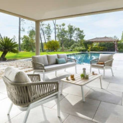 Table Basse Extérieure Oriengo Blanc Hespéride -Promos Jardin Meubles Boutique table basse exterieure oriengo blanc hesperide 2