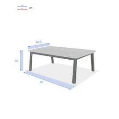 Table Basse Extérieure Oriengo Graphite Hespéride -Promos Jardin Meubles Boutique table basse exterieure oriengo graphite hesperide 3