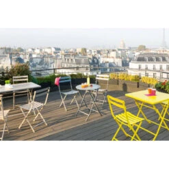 Table Ronde Pliante Greensboro 2p Graphite Hespéride -Promos Jardin Meubles Boutique table de jardin ronde hesperide 60cm greensboro graphite 3