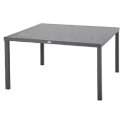 Table Carrée Fixe Piazza 8 P. Graphite Hespéride 7 Table Carrée Fixe Piazza 8 P. Graphite Hespéride -Promos Jardin Meubles Boutique table fixe carree piazza coloris noir graphite hesperide 1