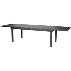 Table Rectangulaire Extensible Piazza 12 P. Graphite Hespéride -Promos Jardin Meubles Boutique table rectangulaire extensible piazza 12 personnes graphite hesperide 4
