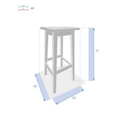 Tabouret Hauts De Jardin Tiwi Acacia Hespéride -Promos Jardin Meubles Boutique tabouret hauts de jardin tiwi acacia hesperide 2