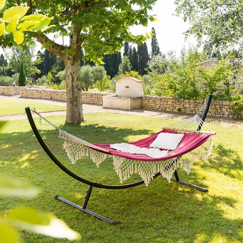 Toile Hamac Rialto Framboise 2 M Hespéride 4 Toile Hamac Rialto Framboise 2 M Hespéride – Image 2