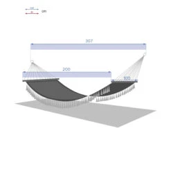 Toile Hamac Syssia Pompons 2 M Hespéride -Promos Jardin Meubles Boutique toile hamac syssia pompons 2 m hesperide 4
