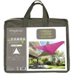 Toile Solaire 2x2x2m Curacao Gris Hespéride -Promos Jardin Meubles Boutique toile solaire 2x2x2m luxe hesperide curacao gri 2