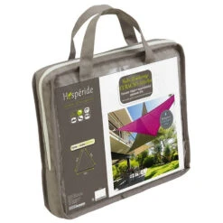 Toile Solaire 4x4x4m Curacao Taupe Hespéride -Promos Jardin Meubles Boutique toile solaire 4x4x4m luxe hesperide curacao taupe 3