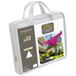 Toile Solaire 5x5x5m Curacao Blanc Hespéride -Promos Jardin Meubles Boutique toile solaire 5x5x5m luxe hesperide curacao blanc 3