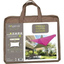 Toile Solaire 3x2m Curacao Taupe Hespéride 8 Toile Solaire 3x2m Curacao Taupe Hespéride -Promos Jardin Meubles Boutique toile solaire rectangulaire 2x3m luxe hesperide curacao taupe 2