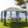 Tonnelle 3x4 M Santorini Gris Ardoise Hespéride -Promos Jardin Meubles Boutique tonnelle hesperide santorini gris