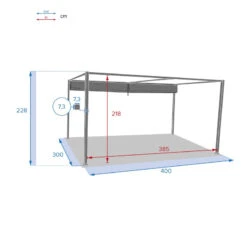 Tonnelle Palmeira 4x3 M Gris Ardoise Hespéride -Promos Jardin Meubles Boutique tonnelle palmeira 4x3 m gris ardoise hesperide 4
