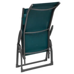 Transat 2 Positions Bleu Canard / Graphite Decima Hespéride -Promos Jardin Meubles Boutique transat 2 positions bleu canard graphite decima hesperide 3