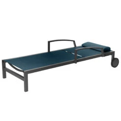 Transat Ocala Inclinable Bleu Canard/graphite Hespéride -Promos Jardin Meubles Boutique transat ocala inclinable bleu canardgraphite hesperide 2