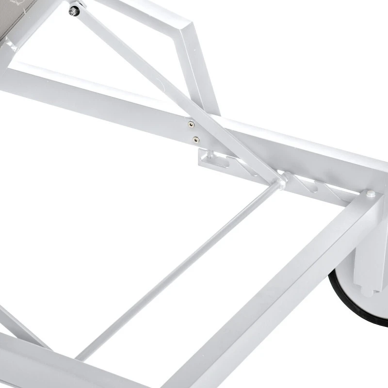 Transat Ocala Inclinable Noisette/blanc Hespéride 4 Transat Ocala Inclinable Noisette/blanc Hespéride – Image 2